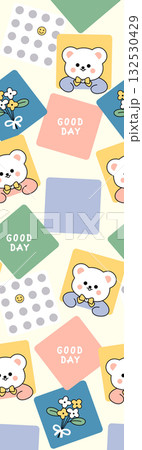 Abstract patterns and beautiful watercolor floral illustrations 132530429