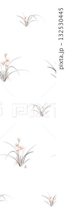 Abstract patterns and beautiful watercolor floral illustrations 132530445