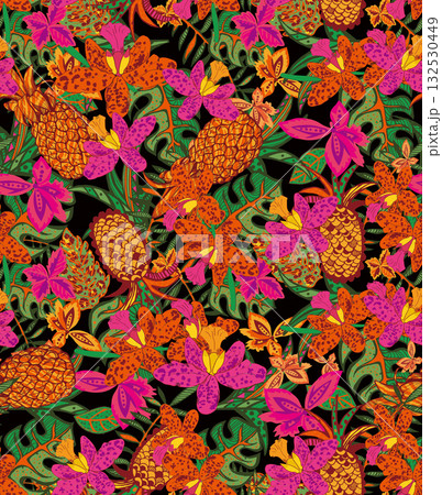 Abstract patterns and beautiful watercolor floral illustrations Abstract patterns and beautiful watercolor floral illustrations 132530449