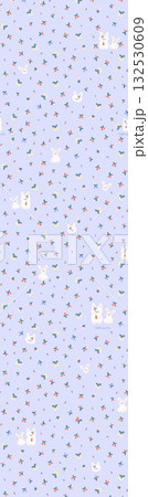 Abstract patterns and beautiful watercolor floral illustrations 132530609