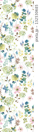 Abstract patterns and beautiful watercolor floral illustrations Abstract patterns and beautiful watercolor floral illustrations 132530685