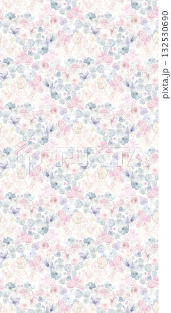 Abstract patterns and beautiful watercolor floral illustrations Abstract patterns and beautiful watercolor floral illustrations 132530690