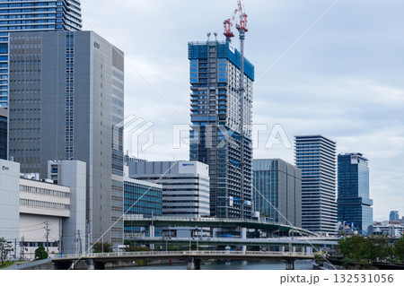 変わりゆく大阪・中之島と周辺の高層ビル群(市街地)2025年10月撮影 変わりゆく大阪・中之島と周辺の高層ビル群(市街地)2025年10月撮影 132531056