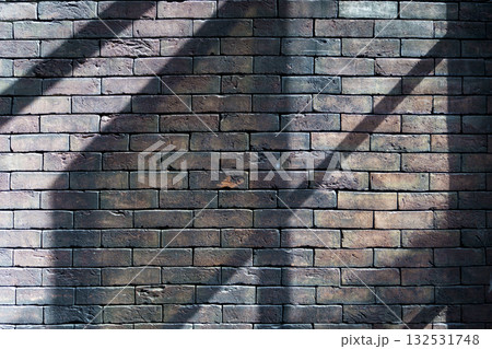 Brick Wall with Sunlight and Shadows 132531748