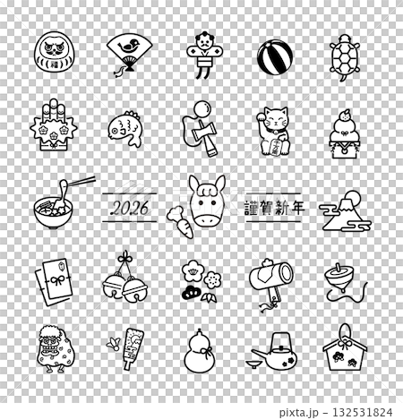 新年插圖素材 132531824