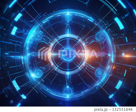 サイバー空間に浮かぶレンズ 132531846
