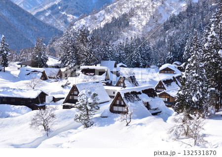 冬　五箇山　相倉合掌集落 132531870