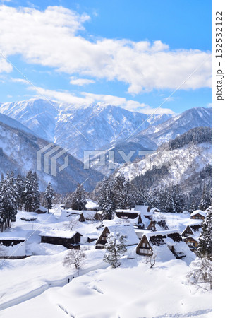 冬　五箇山　相倉合掌集落 132532122