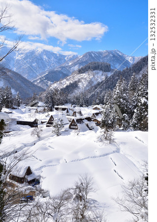 冬　五箇山　相倉合掌集落 132532331