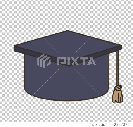 Graduation hat illustration (mortar board) 132532870