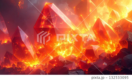 Red and orange flames and smoke on a dark background. Red and orange flames and smoke on a dark background. 132533095