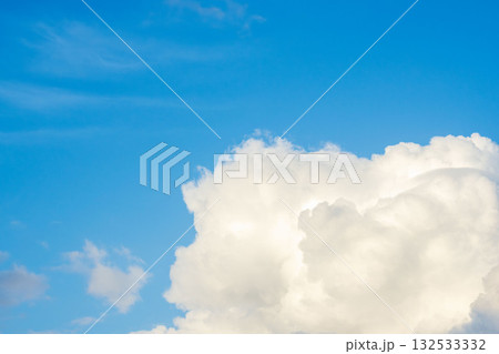 夏の空 夕方の青空と積雲22 夏の空 夕方の青空と積雲22 132533332