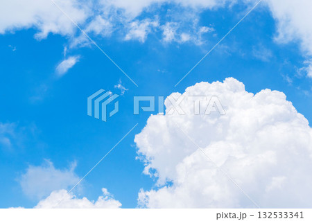 夏の空　夏山から見る青空と雲17 132533341