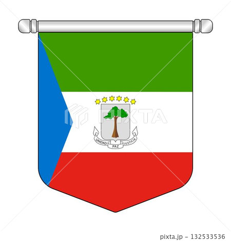 Equatorial Equatorial Guinea National Banner Symbol Hanging 132533536