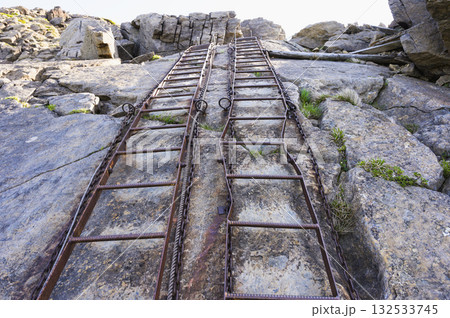 早池峰山小田越コースのはしご 早池峰山小田越コースのはしご 132533745