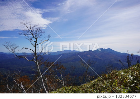秋の東大雪山  ～彼方にニペソツ山 132534677