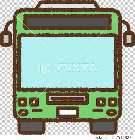 手繪簡約圖示插圖 公車 手繪簡約圖示插圖 公車 132536927