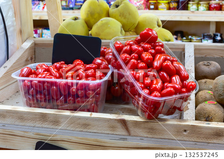 Fresh Cherry Tomatoes at Market. 132537245