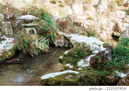 楊谷寺 冬の庭園 楊谷寺 冬の庭園 132537459