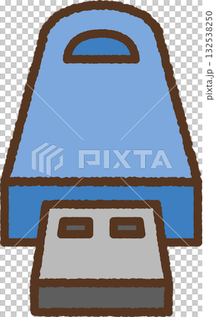 手書き風のシンプルアイコンイラスト　USB 132538250