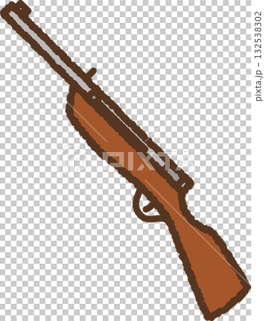 手繪簡易圖示插圖：軟木塞槍 132538302