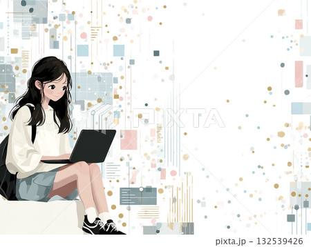 美優シリーズ:自室で勉強する高校生美優 AI家庭教師 美優シリーズ:自室で勉強する高校生美優 AI家庭教師 132539426