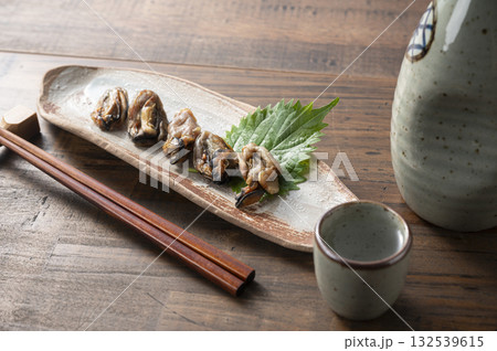 干し牡蠣で晩酌 132539615