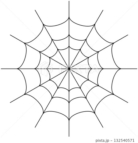ハロウィンの蜘蛛の巣のイラスト1 ハロウィンの蜘蛛の巣のイラスト1 132540571