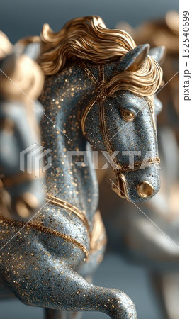 Sculpted horses bring joy to New Year celebrations Sculpted horses bring joy to New Year celebrations 132540699