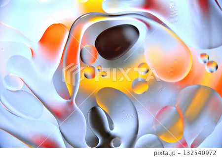 background, colorful balls and shapeless stains, blur 132540972