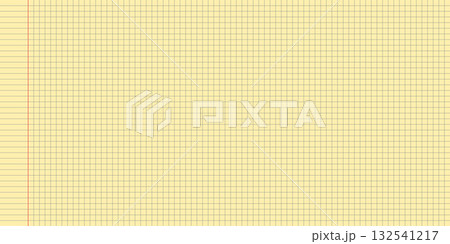 Stationery legal yellow paper notebook background for legal template writing and notes. Ideal for office or journal use. Classic ruled sheet with clean margin 132541217