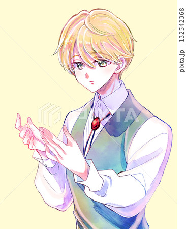 両手を広げる少年 132542368