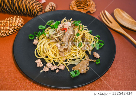 舞茸の和風パスタ　たらこ入り 132542434