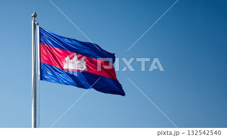 Celebration of North Macedonias Independence Day with a vibrant flag display Celebration of North Macedonias Independence Day with a vibrant flag display 132542540