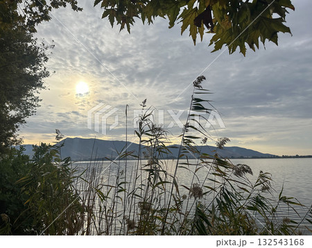 Sunrise over Lake Orestiada Sunrise over Lake Orestiada 132543168