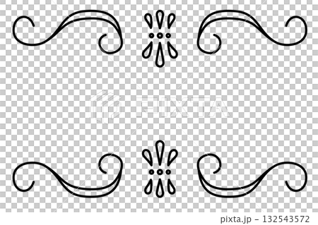 Vintage style decorative frame illustration 132543572