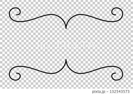 Simple decorative frame with elegant curved line design Simple decorative frame with elegant curved line design 132543573