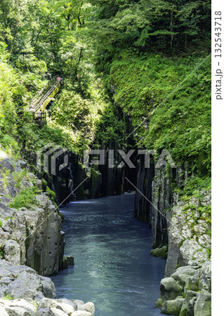 高千穂峡　柱状節理　宮崎県高千穂町 132543718