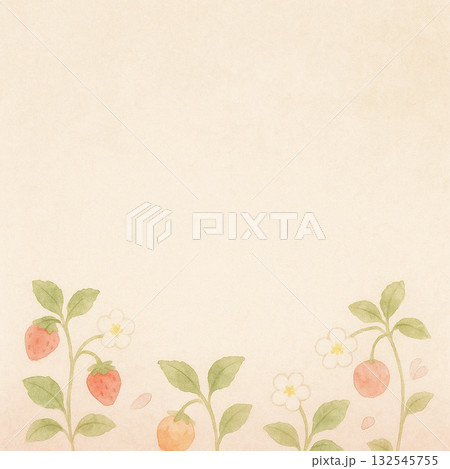 春の果物シリーズ:野に咲くいちごの群生 春の果物シリーズ:野に咲くいちごの群生 132545755