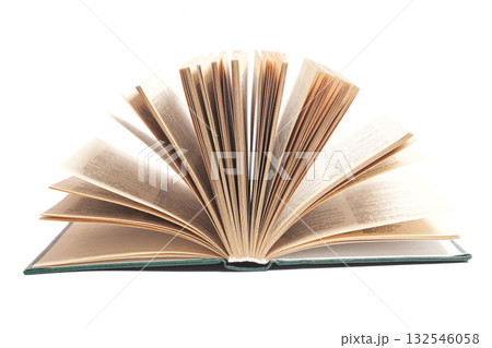 Open book isolated on white background. 132546058