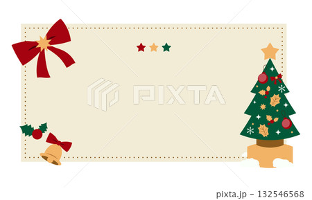 クリスマスの見出しフレーム 132546568