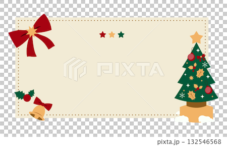 クリスマスの見出しフレーム 132546568