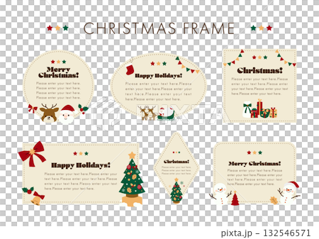 Christmas Headline Frame Set 2025 132546571