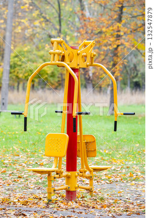 Outdoor exercise equipment for autumn Outdoor exercise equipment for autumn 132547879