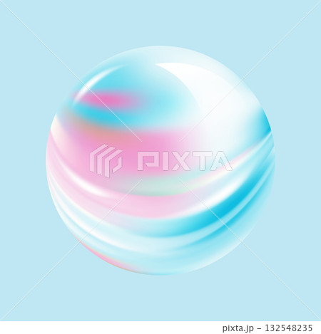 Vector texture of bubble gum and collagen bubbles for dreamy design. 132548235