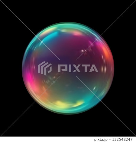 Vector texture of bubble gum and collagen bubbles for dreamy design. 132548247