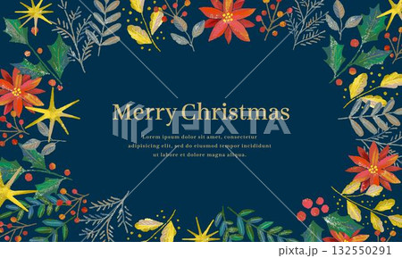 クリスマスのベクターイラストフレーム 132550291