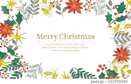 クリスマスのベクターイラストフレーム 132550292