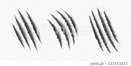 Scratch claw mark tiger bear paw icon. Animal lion slash claw vector wild monster shape design. Scratch claw mark tiger bear paw icon. Animal lion slash claw vector wild monster shape design. 132551015