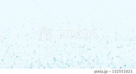 Medical blue plus pattern health tech abstract background. Hospital blue design cross pattern 132551021